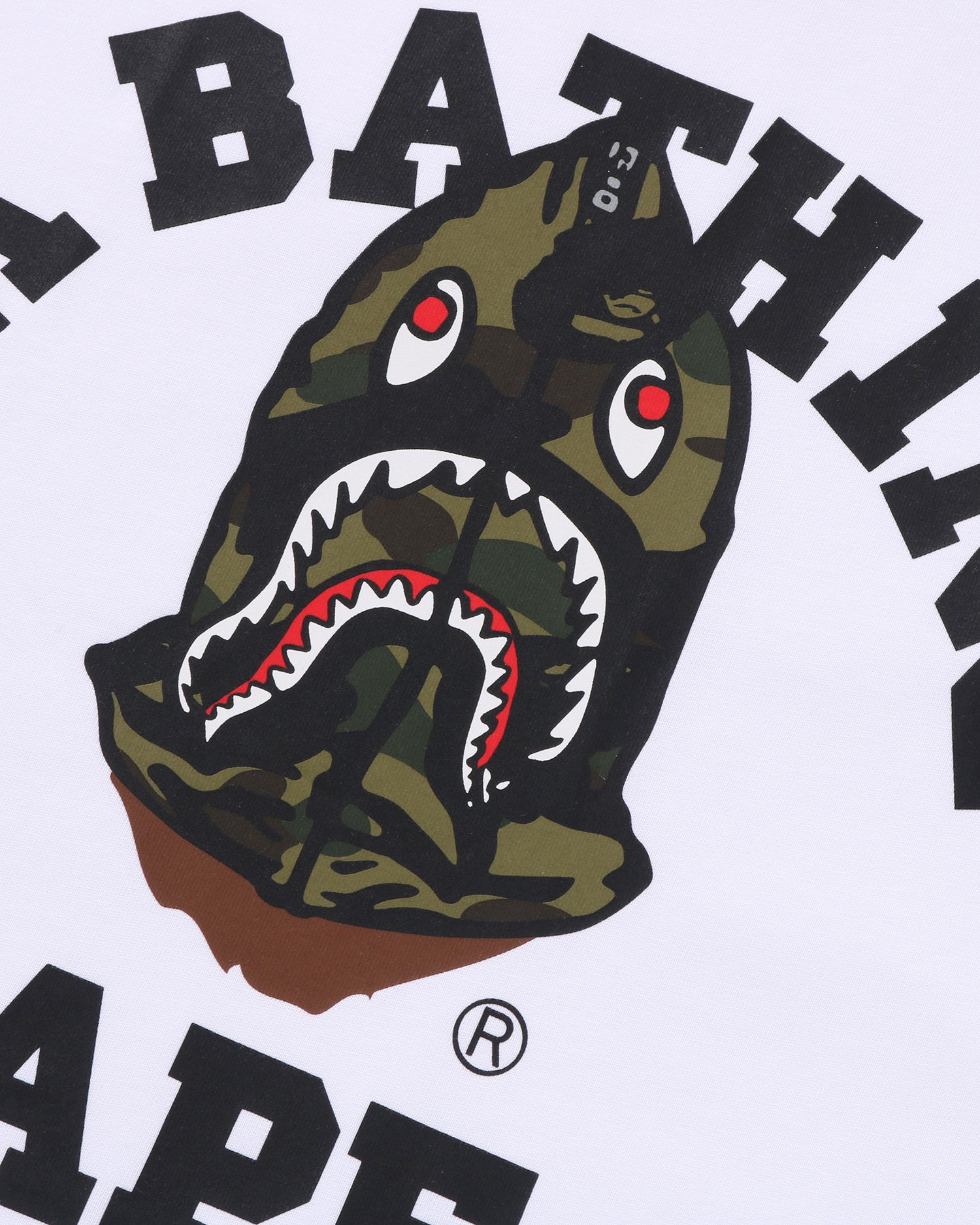 A BATHING APE® 1st Camo Shark Seijin College Relaxed Fit Tee
