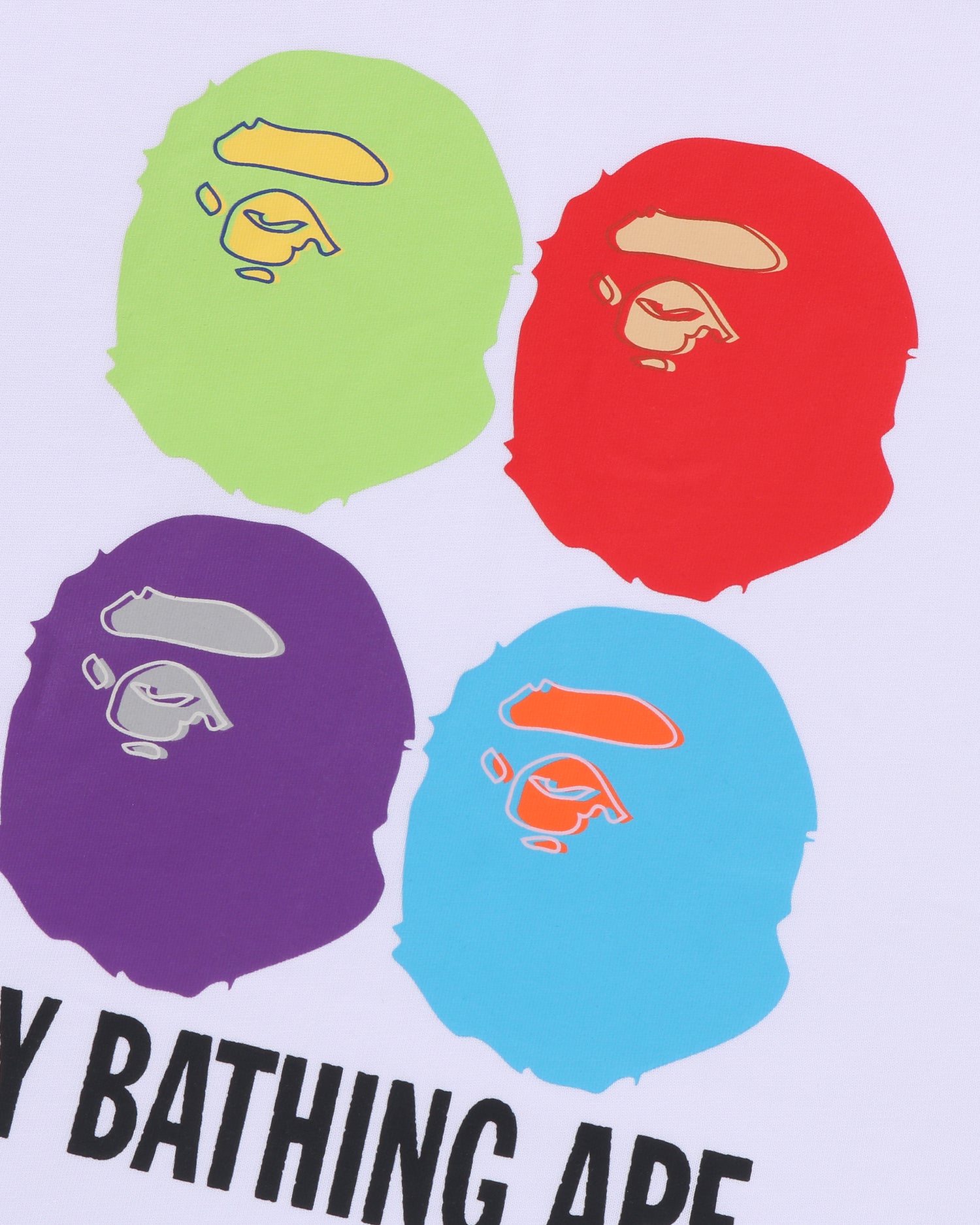 A BATHING APE® Multi Ape Head By Bathing Ape Relaxed Fit Tee