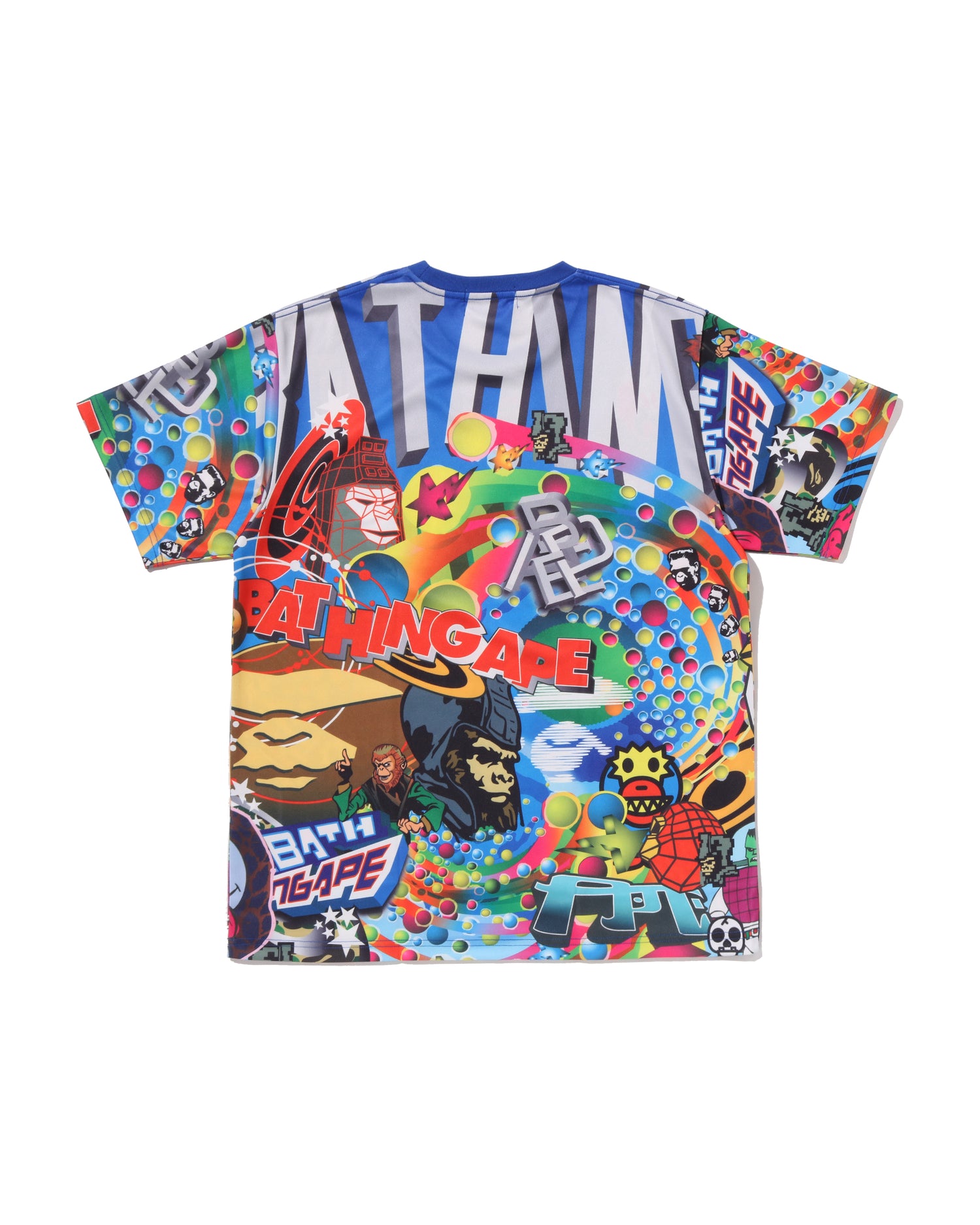 A BATHING APE® Overall Print Cropped Fit Tee | Bape official