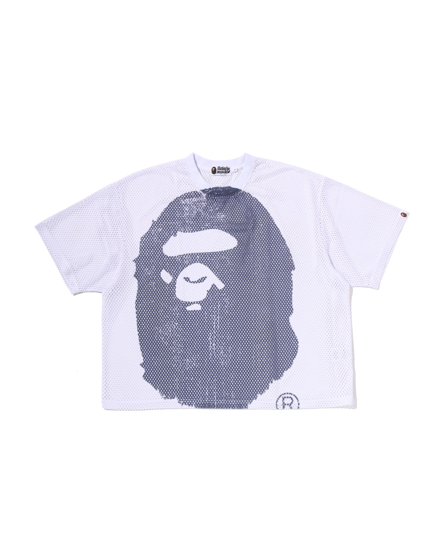 A BATHING APE® Water Print Ape Head Mesh Relaxed Fit Tee | Bape