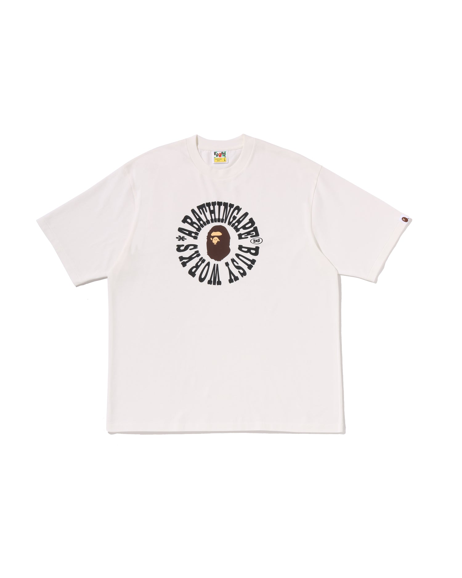 A BATHING APE® Busy Works Logo Relaxed Fit Tee | Bape official