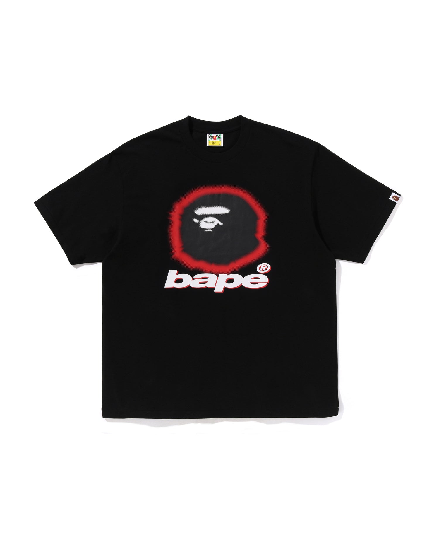 A BATHING APE® Spray Ape Head Relaxed Fit Tee | Bape official