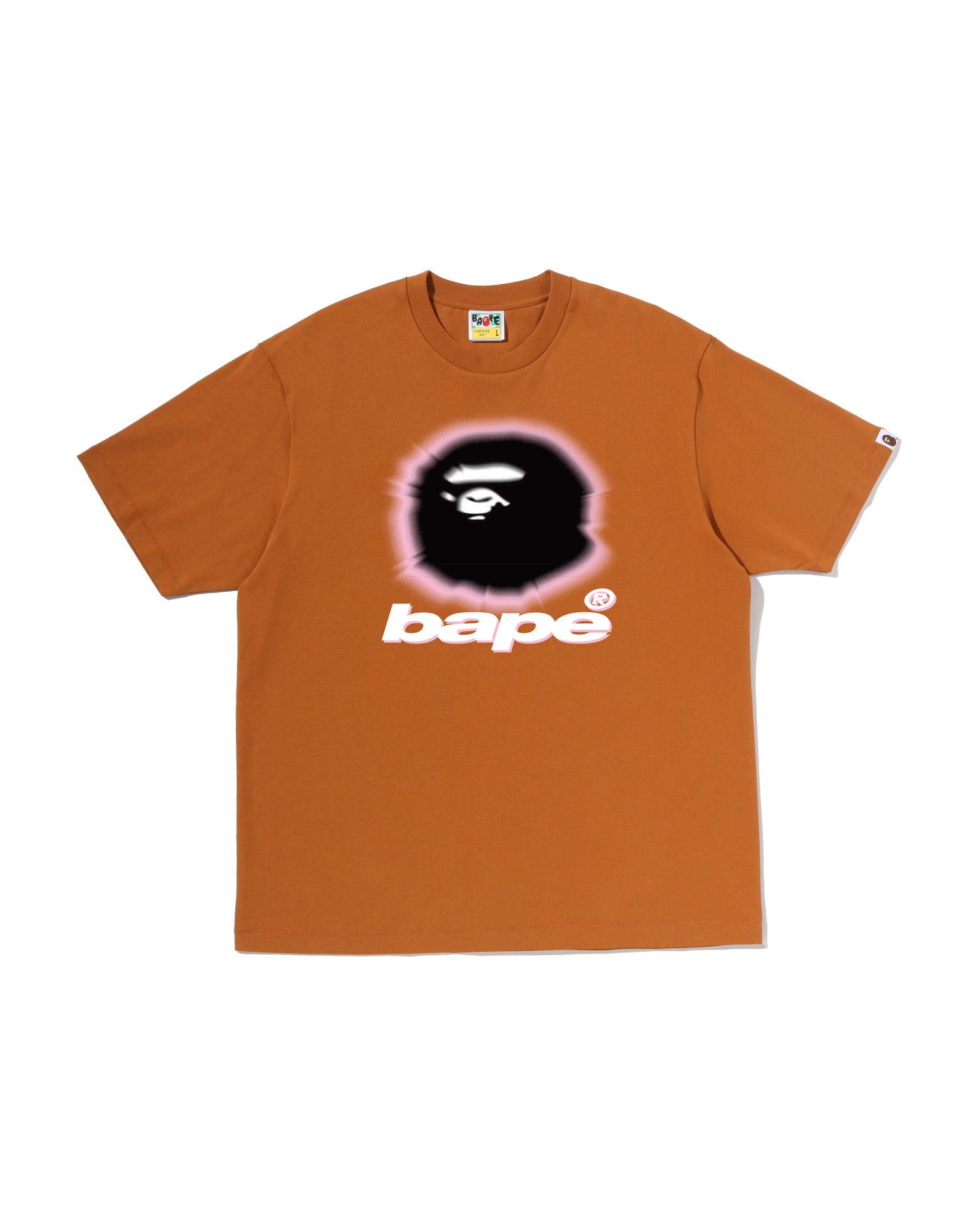 A BATHING APE® Spray Ape Head Relaxed Fit Tee | Bape official