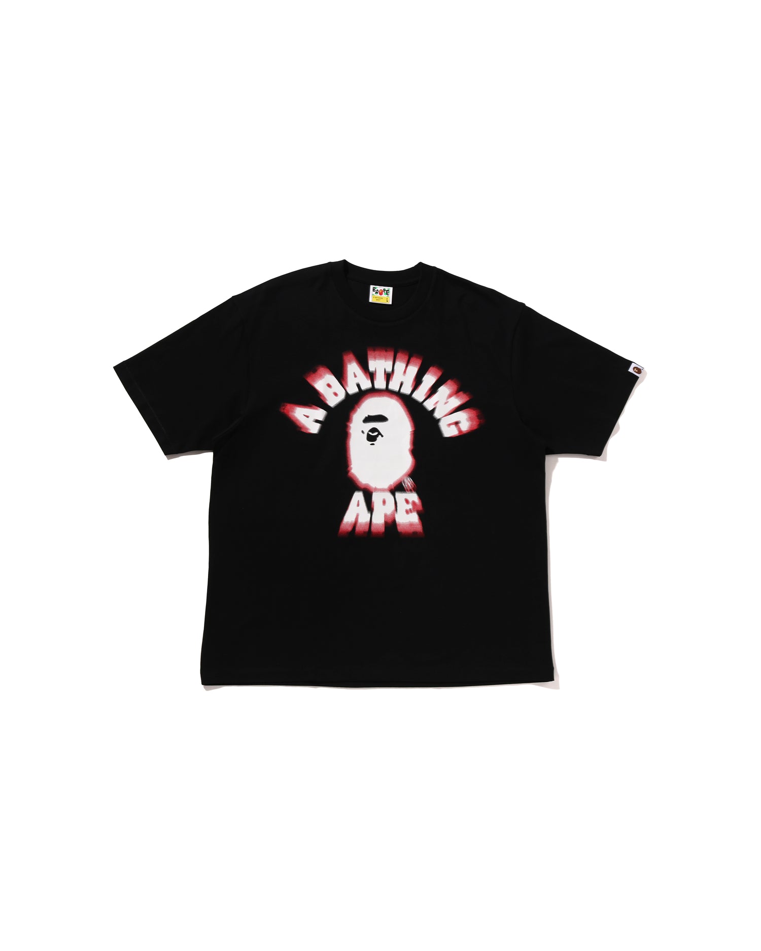 A BATHING APE® Spray College Relaxed Fit Tee | Bape official