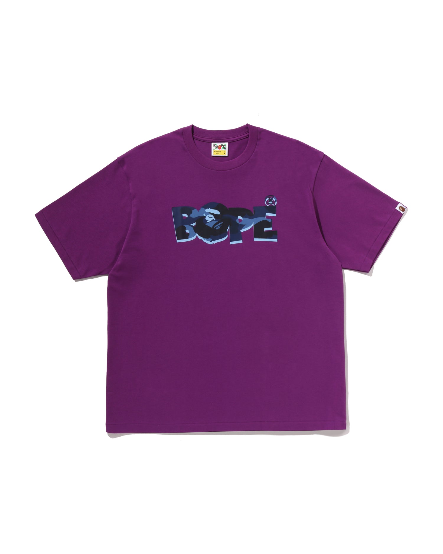 A BATHING APE® Color Camo BAPE Logo Relaxed Fit Tee | Bape