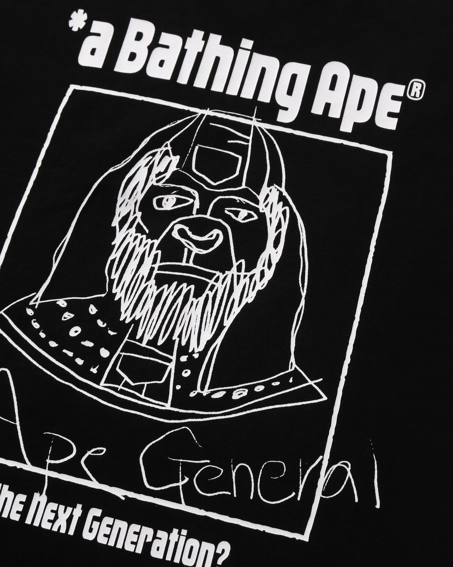 A BATHING APE® Hand Draw Ape General Relaxed Fit Tee | Bape