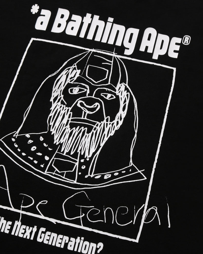 A BATHING APE® Hand Draw Ape General Relaxed Fit Tee | Bape official ...
