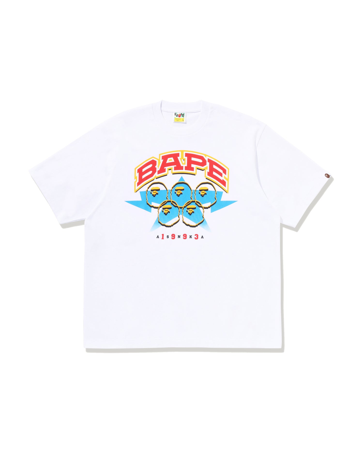A BATHING APE® BAPE Twin Sta Sport College Relaxed Fit Tee | Bape
