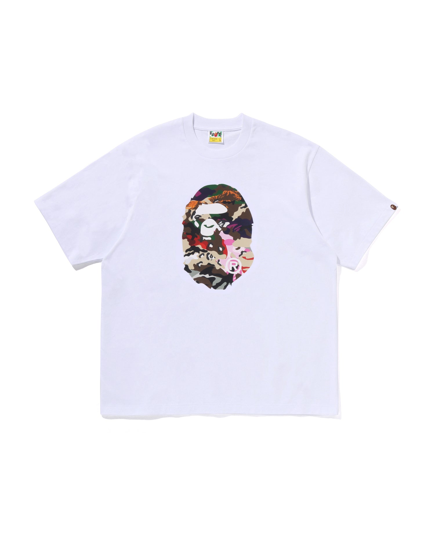 A BATHING APE® Hybrid Camo Ape Head Relaxed Fit Tee | Bape