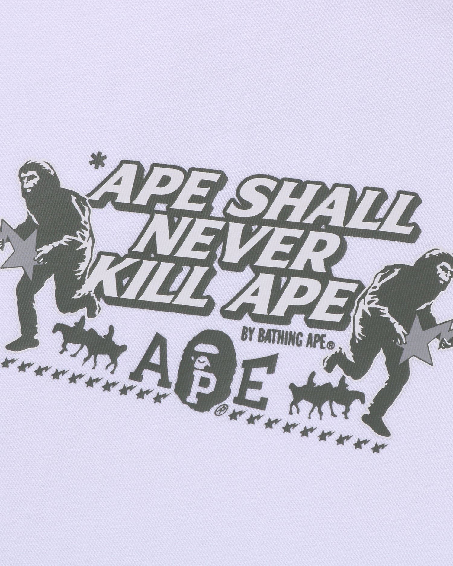 A BATHING APE® BAPE Slogan Relaxed Fit Tee | Bape official website