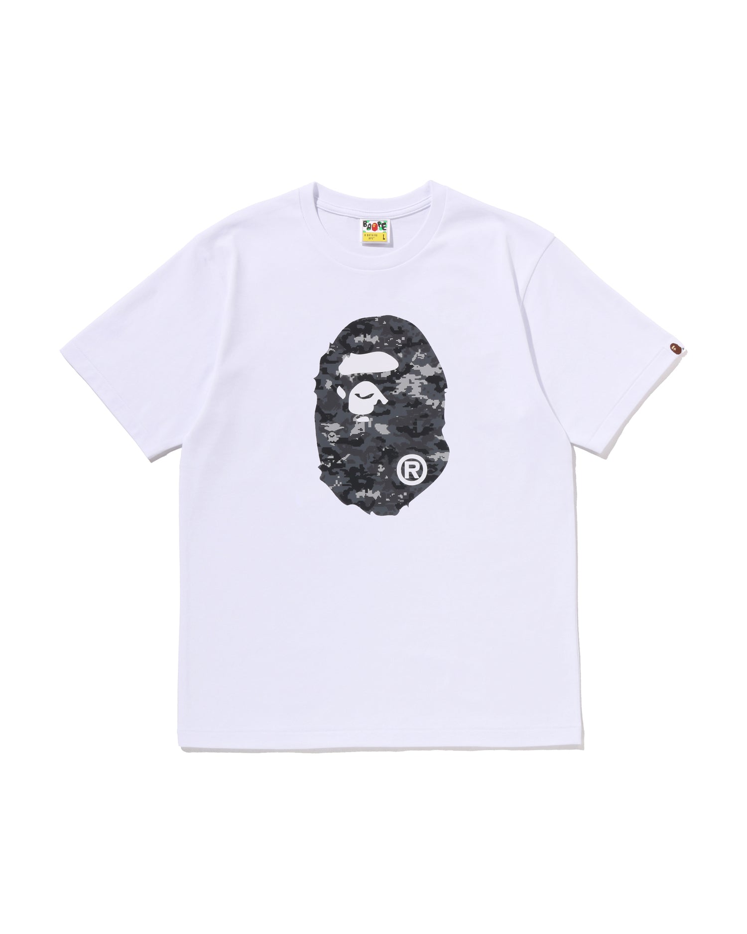 A BATHING APE® Multi Pixel Camo Ape Head Tee | Bape official