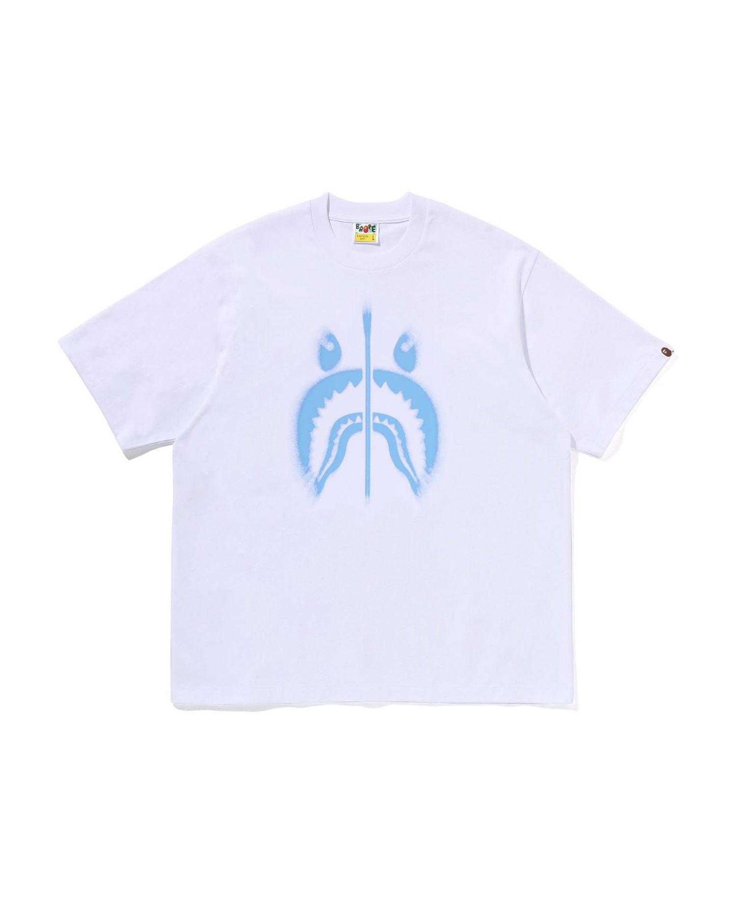 A BATHING APE® Spray Shark Relaxed Fit Tee | Bape official website