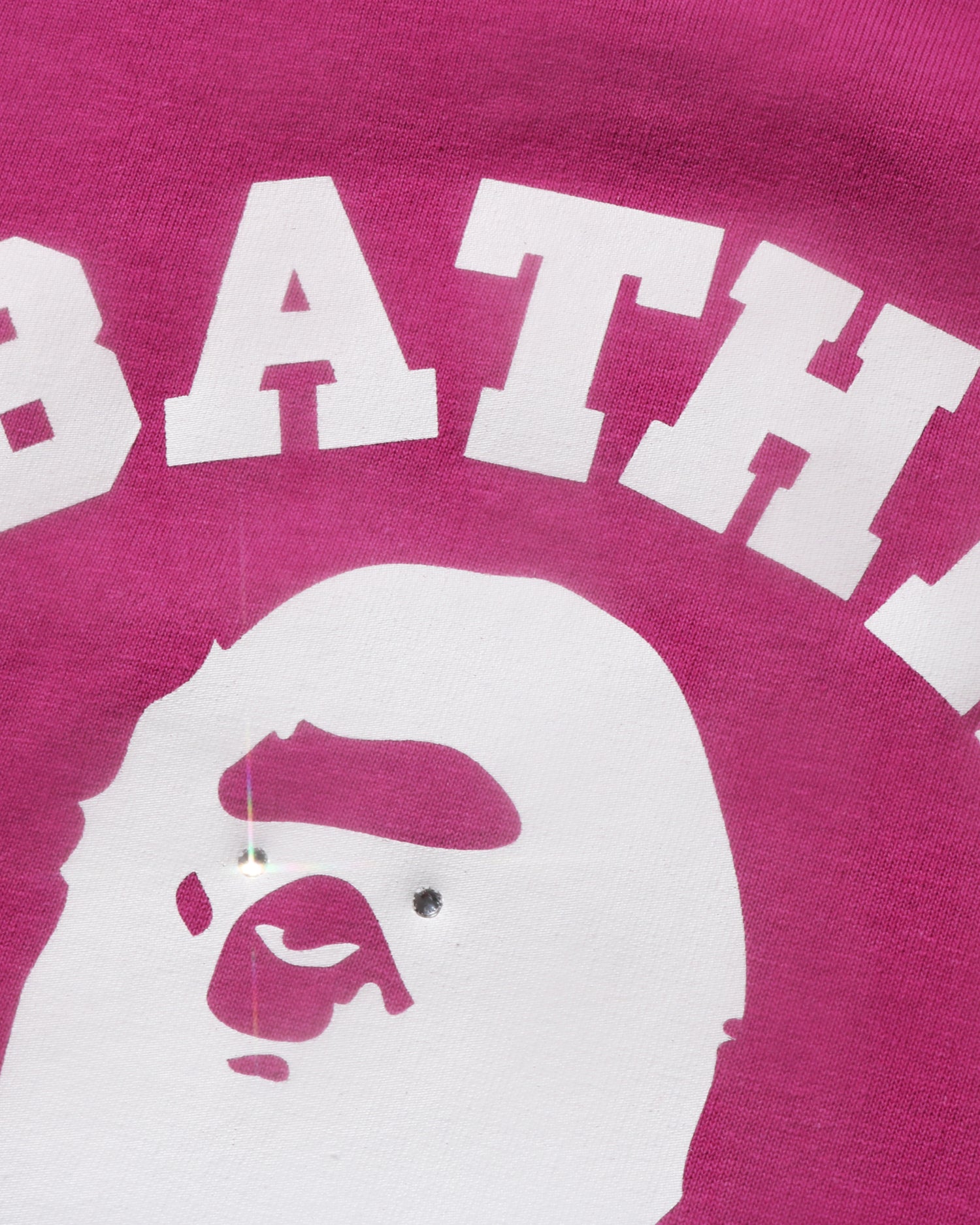 A BATHING APE® Crystal Stone Eye College Tee | Bape official