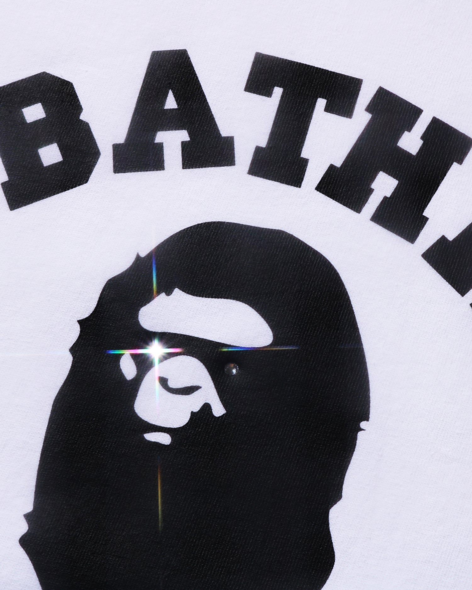 A BATHING APE® Crystal Stone Eye College Tee | Bape official