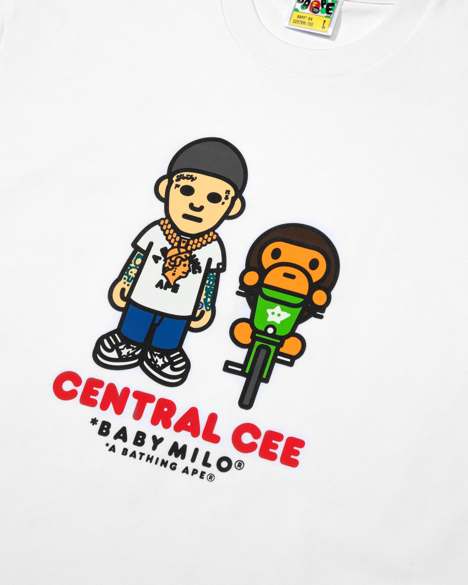 A BATHING APE® BAPE X Spotify X SYNA By Central Cee Baby Milo Tee