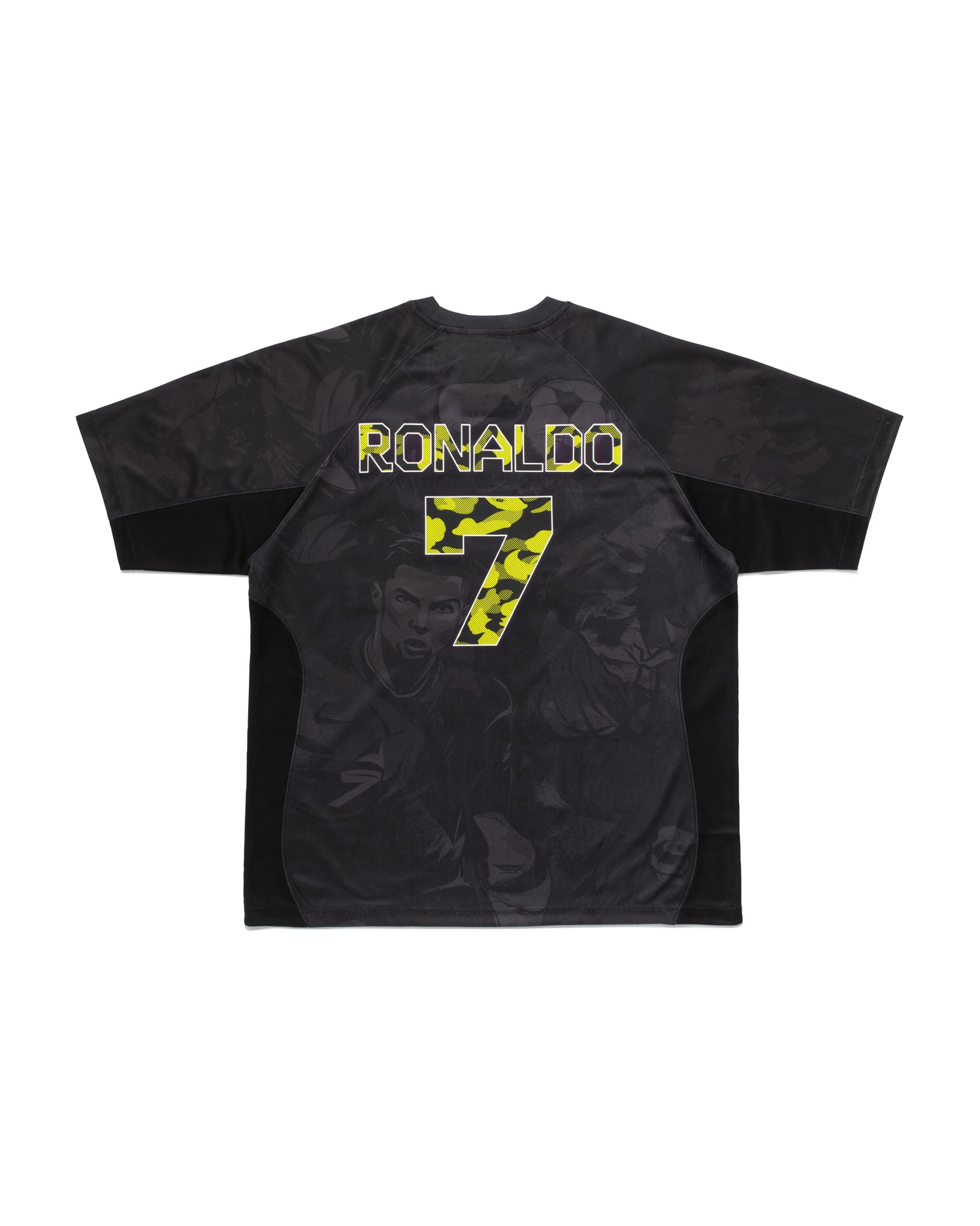 BAPE x CR7 LIFE Jersey Lサイズ A BATHING APE® X Cr7 Life All Over Print Multi Logo Relaxed Fit