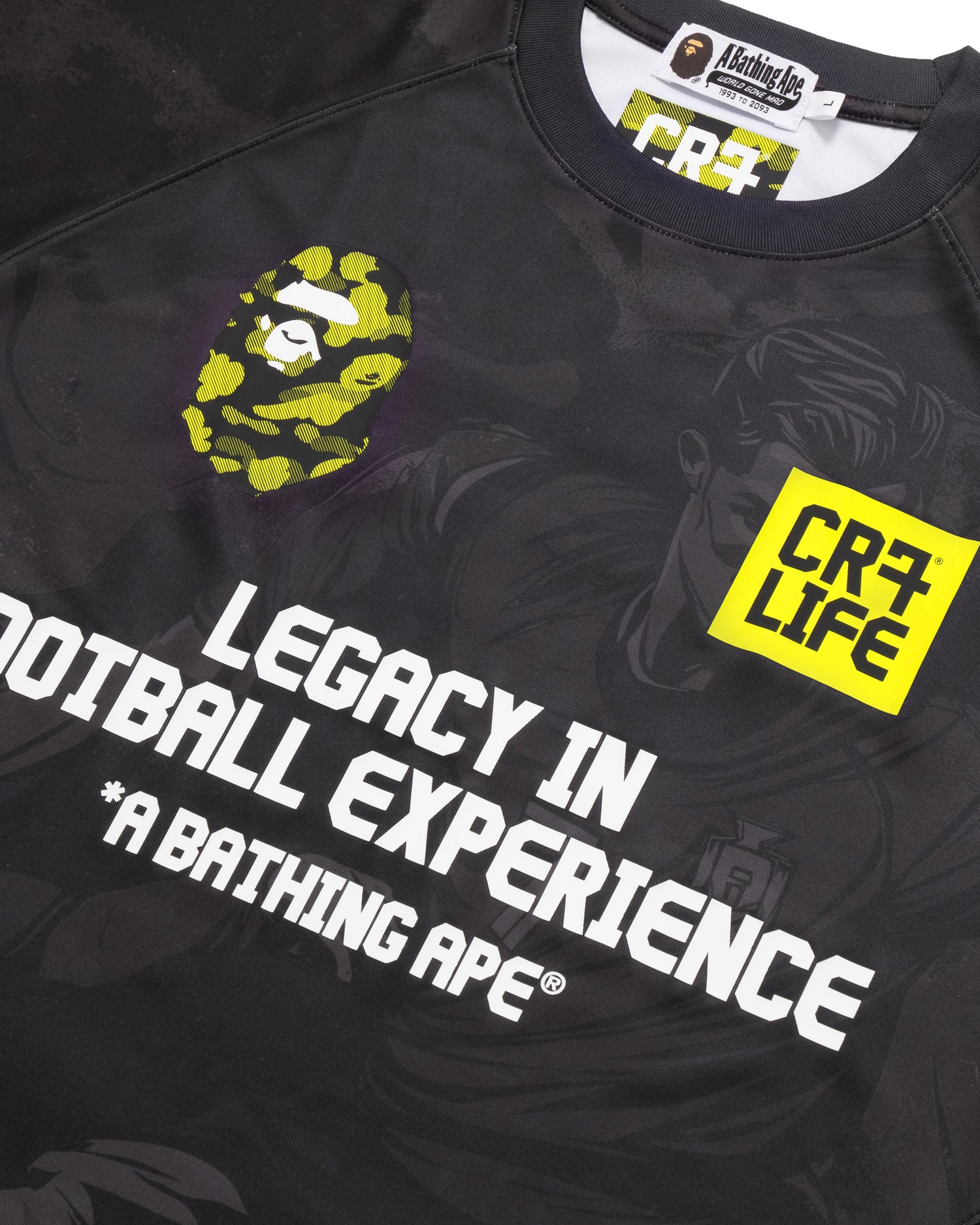 A BATHING APE® X Cr7 Life All Over Print Multi Logo Relaxed Fit