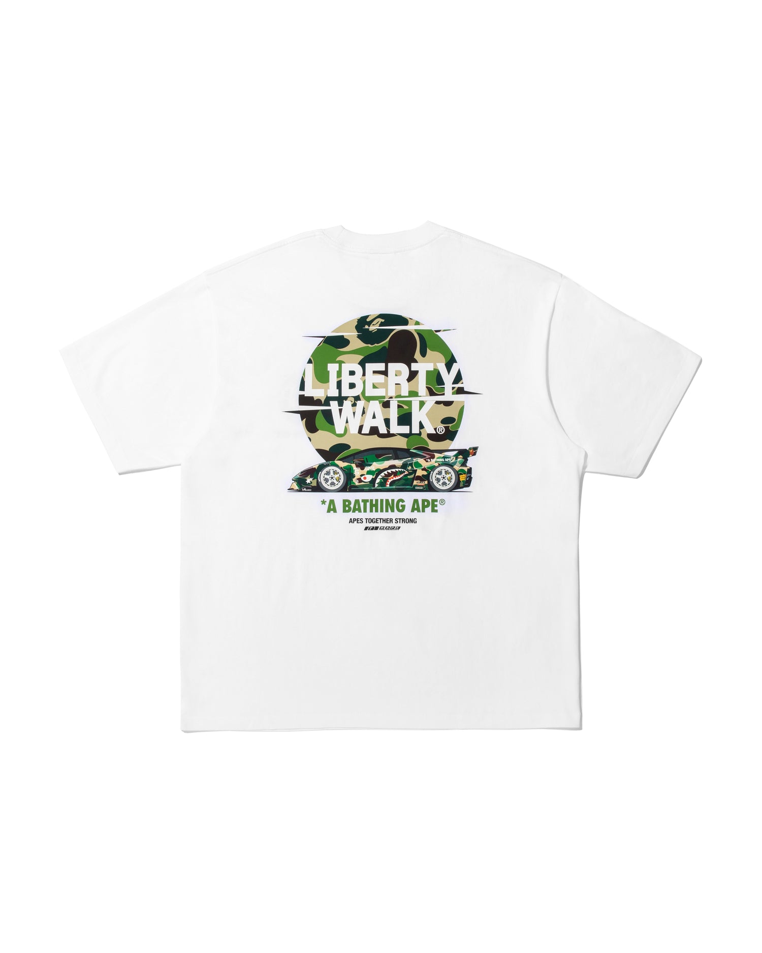 A BATHING APE® BAPE X Liberty Walk Abc Camo Logo Relaxed Fit Tee