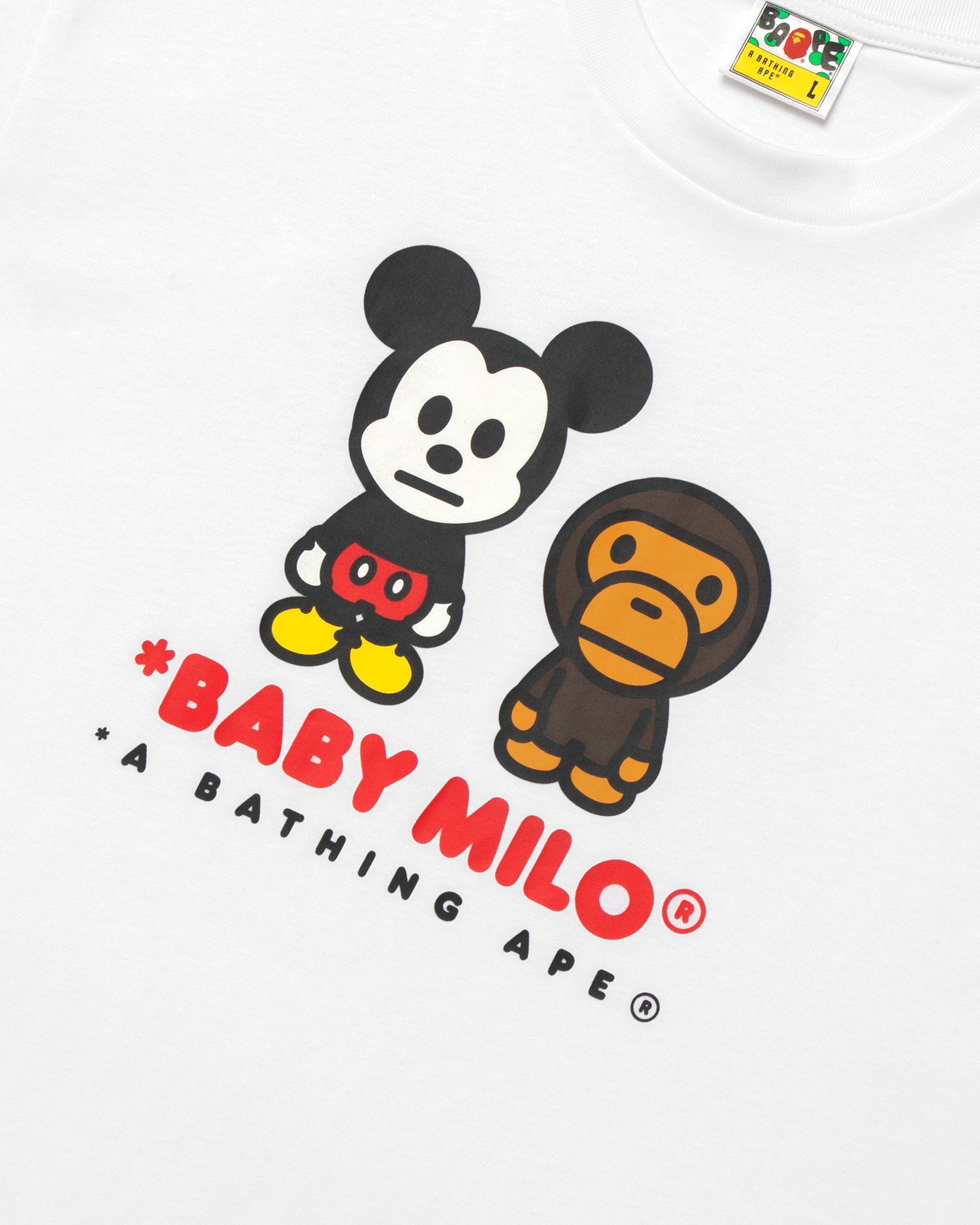 A BATHING APE® X Disney Mickey Mouse Baby Milo Relaxed Fit Tee