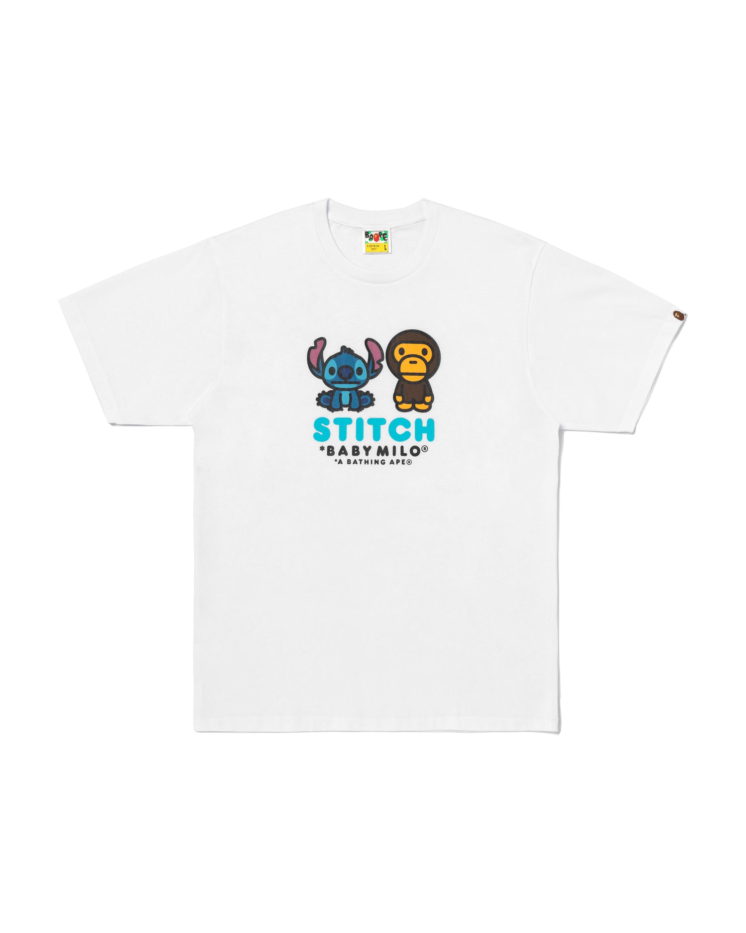 A BATHING APE® BAPE X Disney Stitch and Baby Milo Tee | Bape