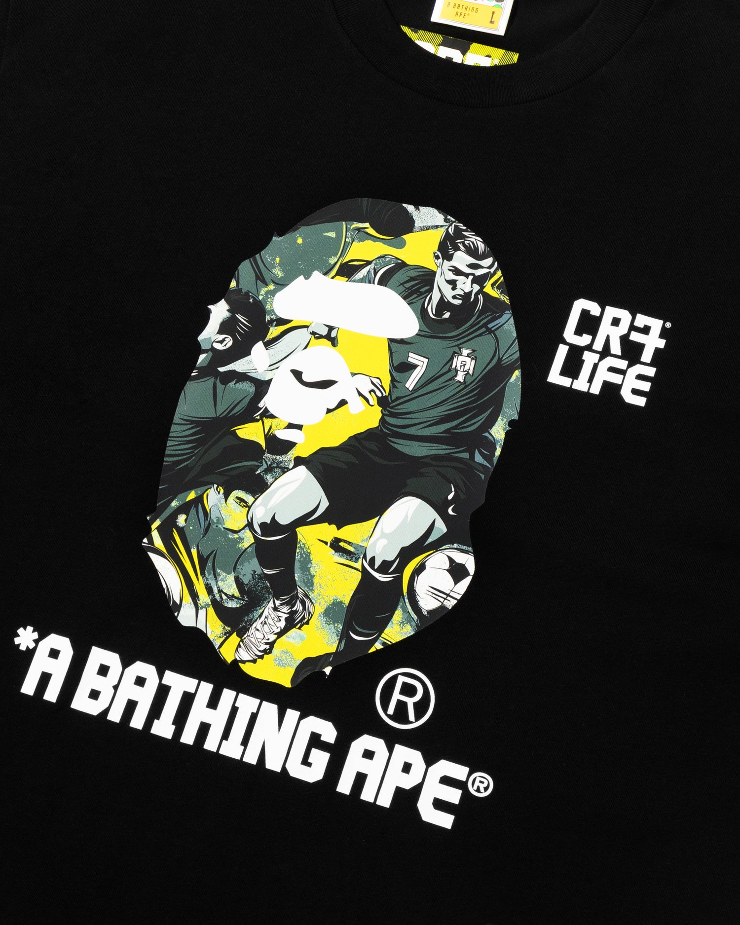 A BATHING APE® BAPE X CR7 Life Graphic A Bathing Ape Relaxed
