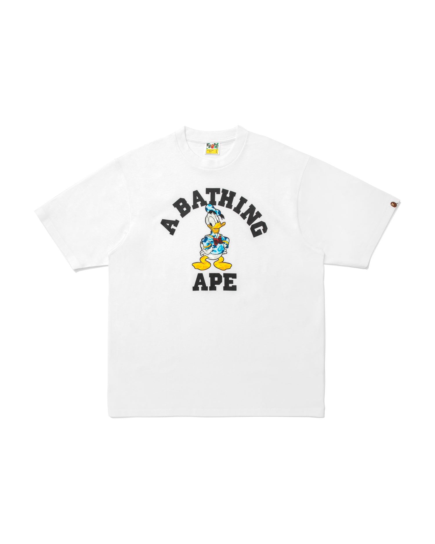 トップス A BATHING APE Disney Donald Duck Tee A BATHING APE® X Disney Donald Duck College Relaxed Fit Tee | Bape