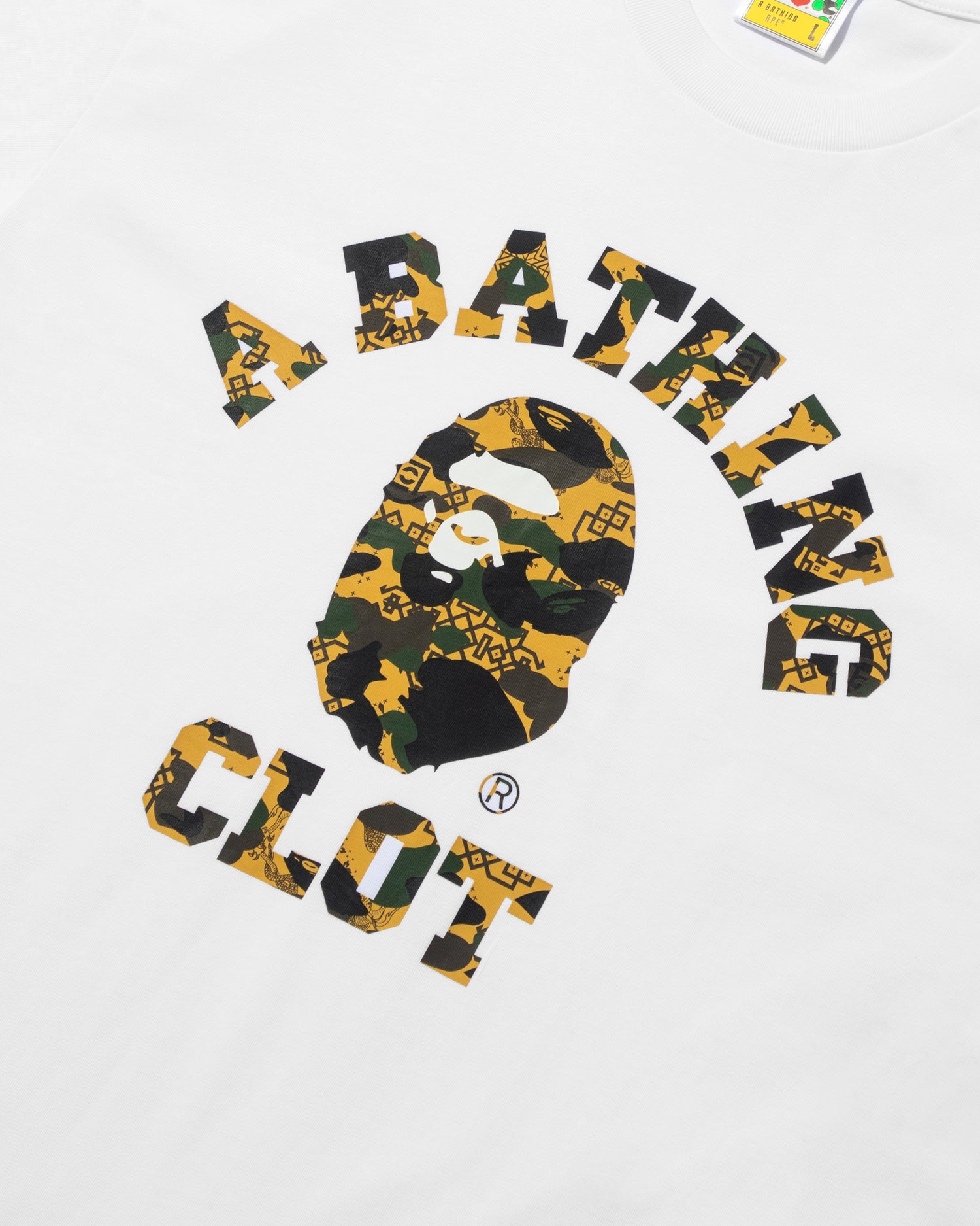 BAPE X CLOT コラボCOLLEGE RELAXED FIT TEE A BATHING APE® BAPE X Clot Camo College Relaxed Fit Tee | Bape