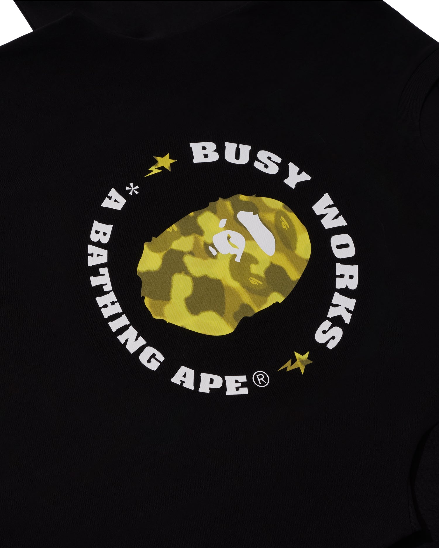 A BATHING APE® Radiation Camo Busy Works Tee | Bape official