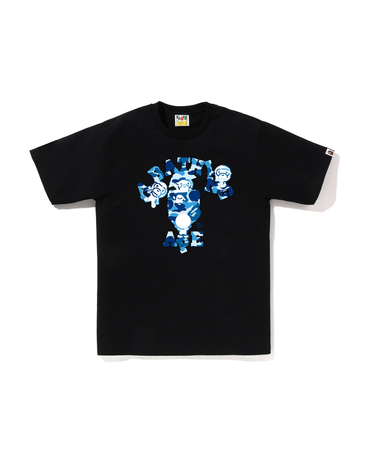 A BATHING APE® Abc Camo College Milo Tee | Bape official website