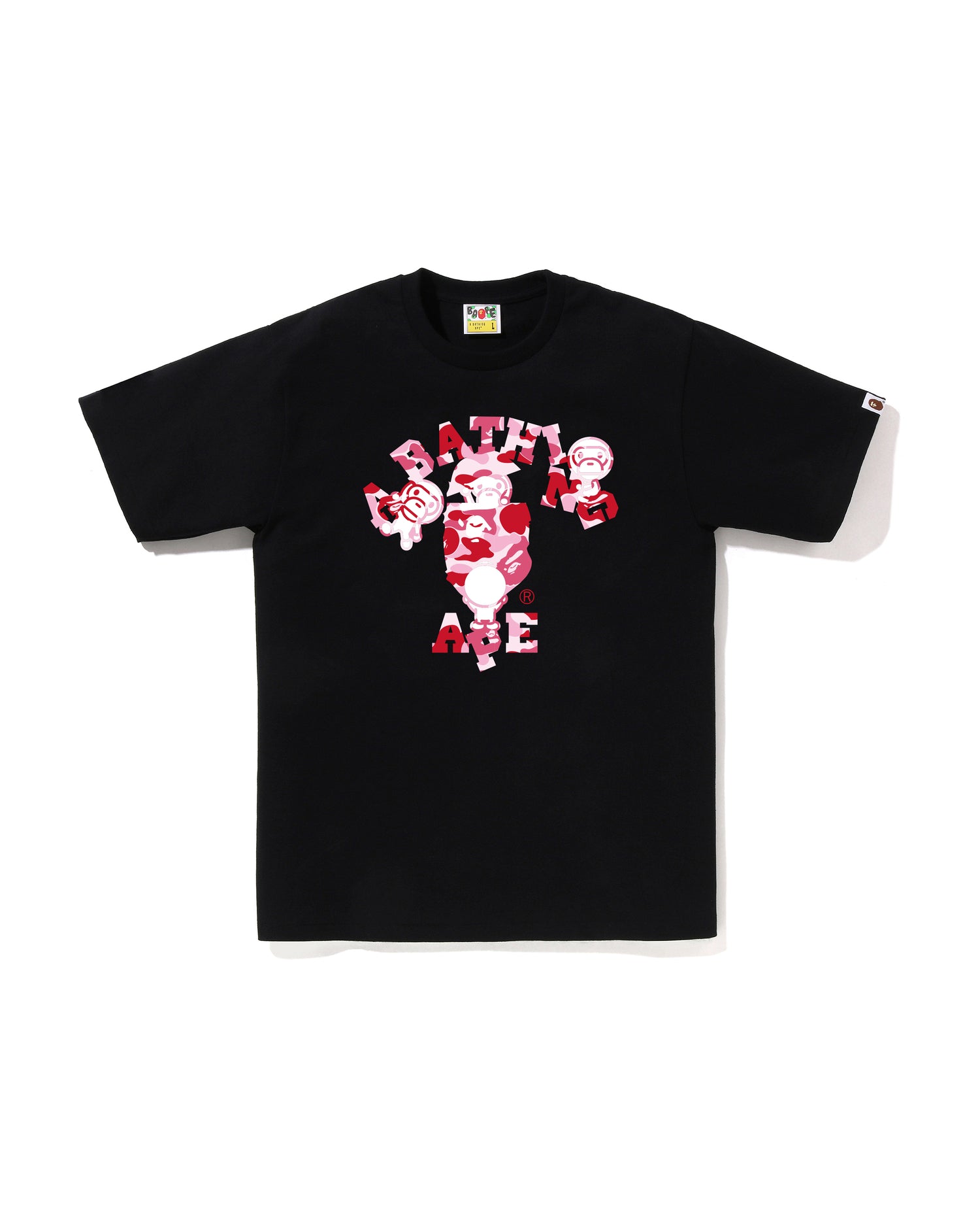 A BATHING APE® Abc Camo College Milo Tee | Bape official website