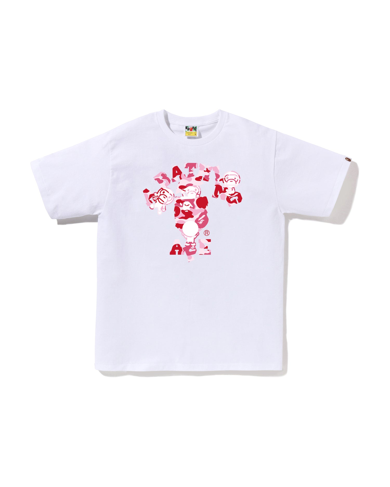 A BATHING APE® Abc Camo College Milo Tee | Bape official website