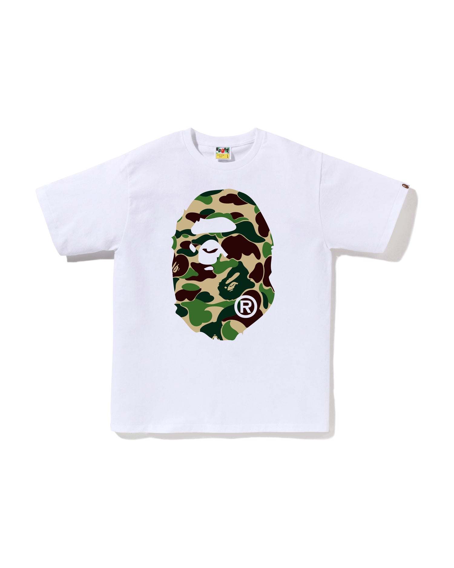 A BATHING APE® Abc Camo Big Ape Head Tee | Bape official