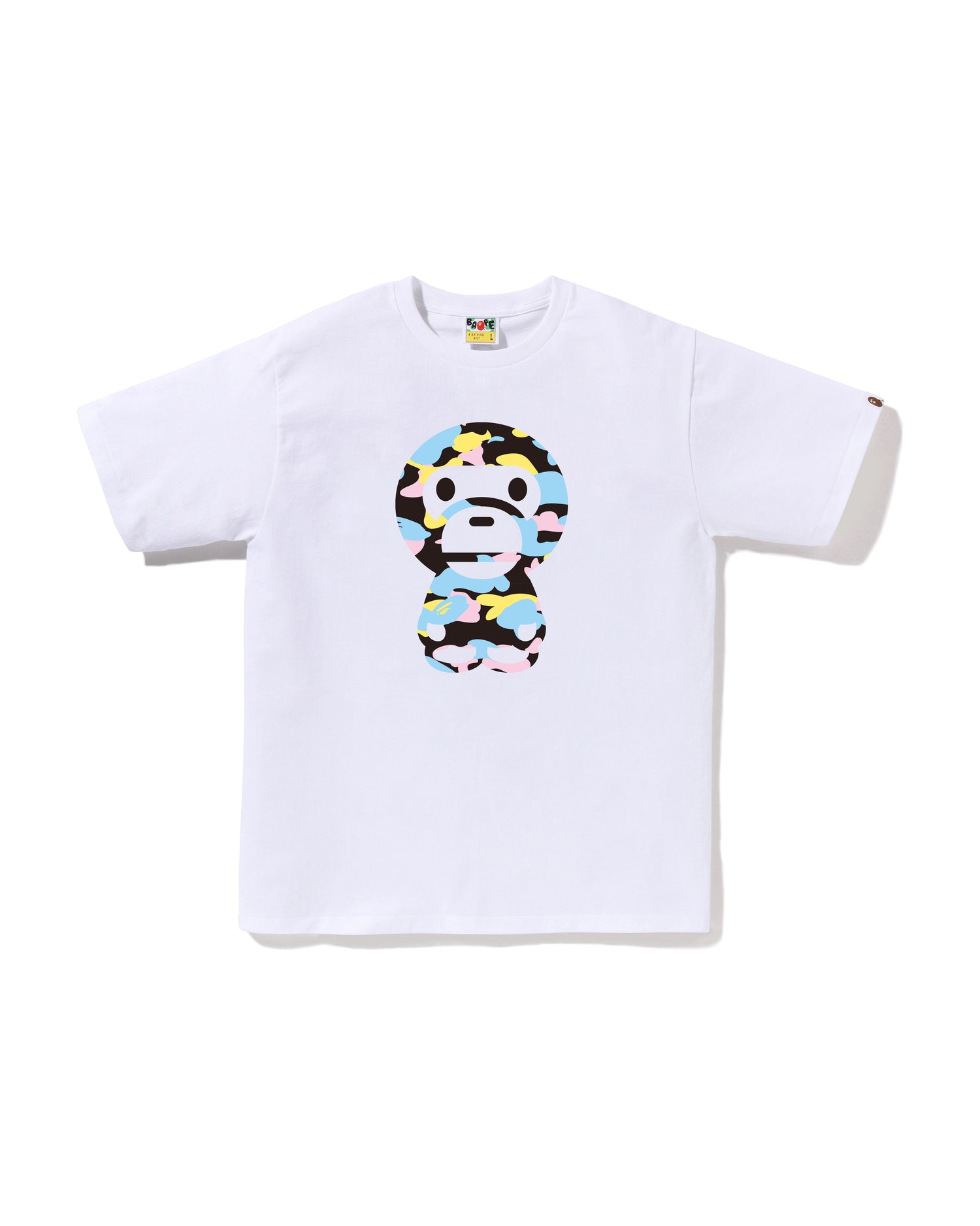 A BATHING APE® New Multi Camo Big Baby Milo Tee | Bape official