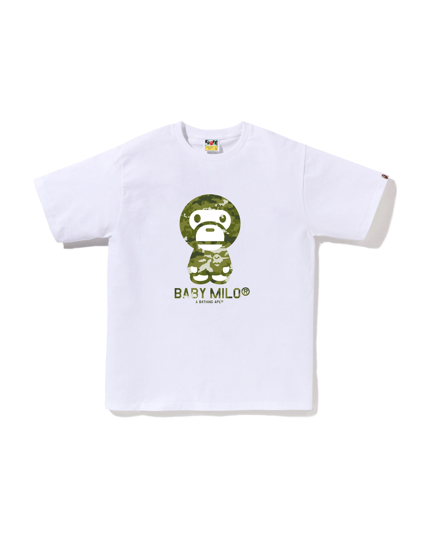 A BATHING APE® Multi Pixel Camo Baby Milo Tee | Bape official
