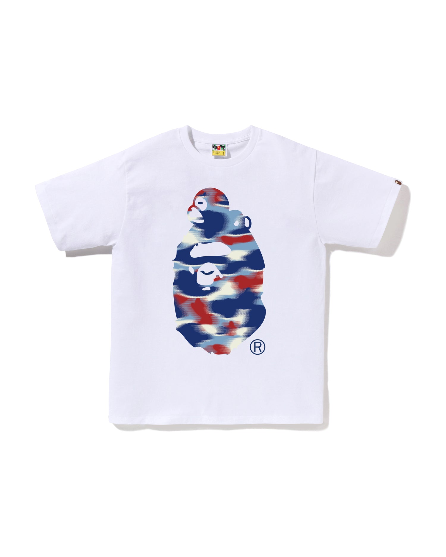 A BATHING APE® Screen Camo Milo On Big Ape Tee | Bape official