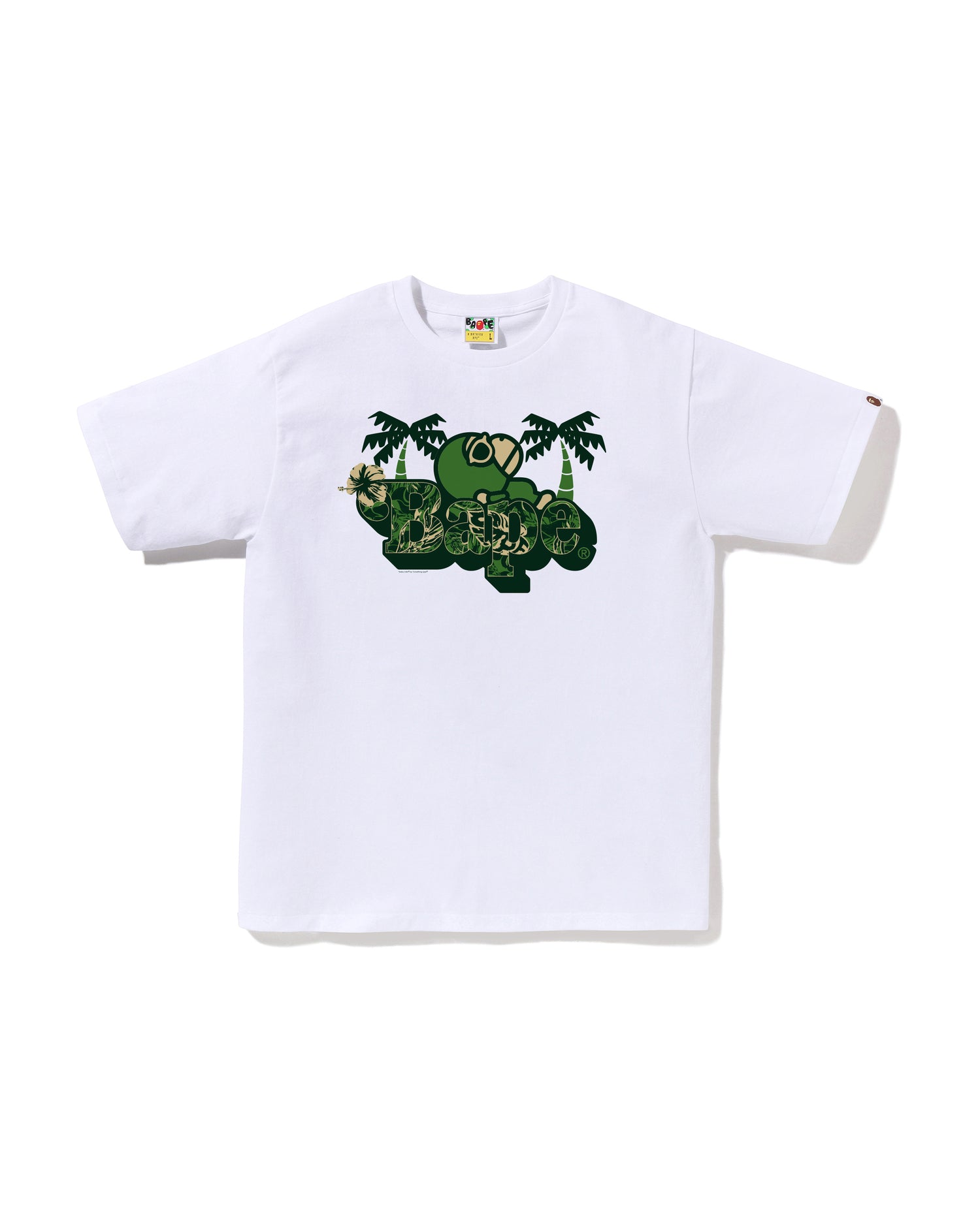 A BATHING APE PALM RESORT CAMO Tシャツ A BATHING APE® Palm Resort Camo Milo on Bape Tee | Bape official