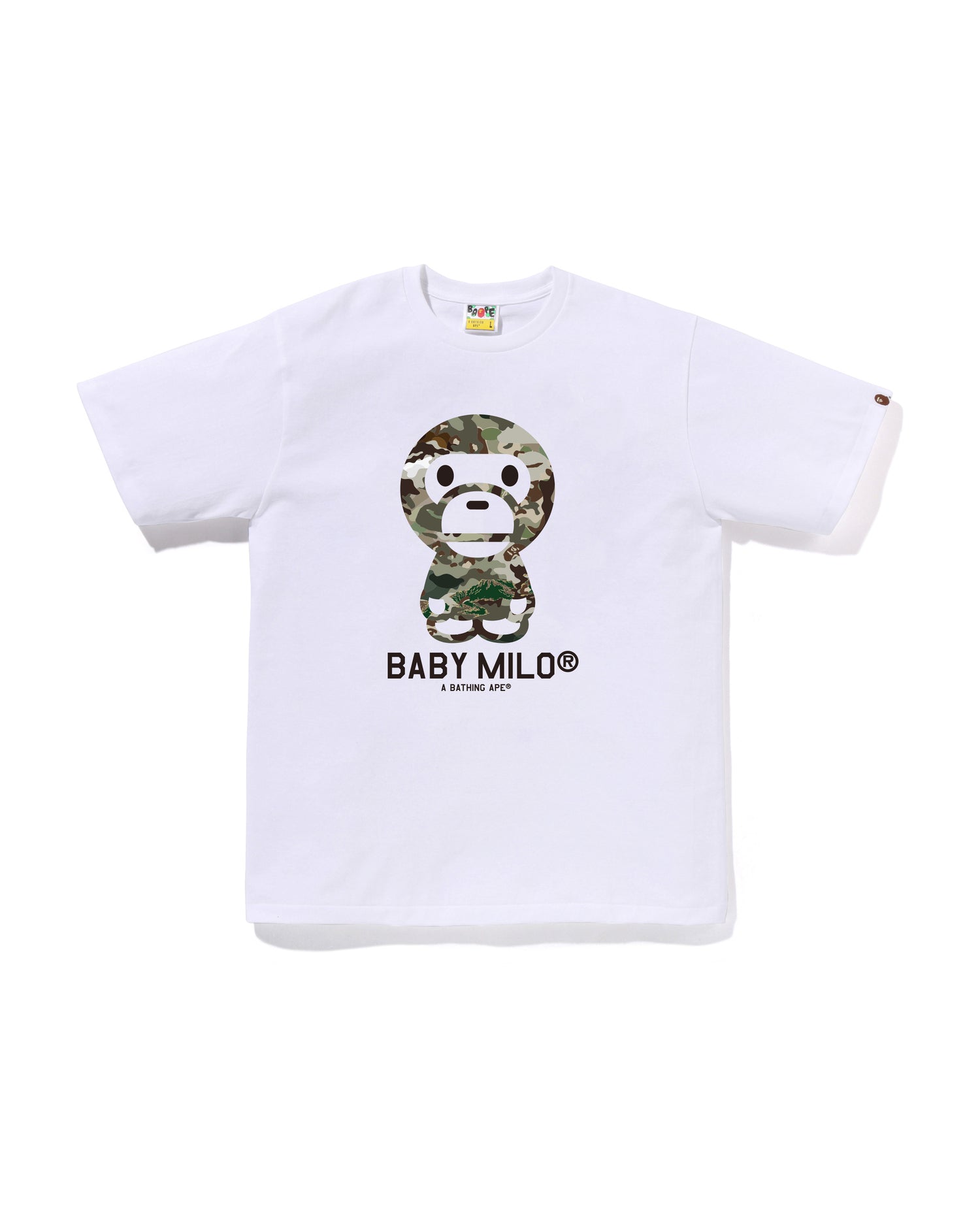 BAPE BABY MILO Tシャツ ベイビーマイロ エイプ 白 M A BATHING APE® Hybrid Camo Baby Milo Tee | Bape official website