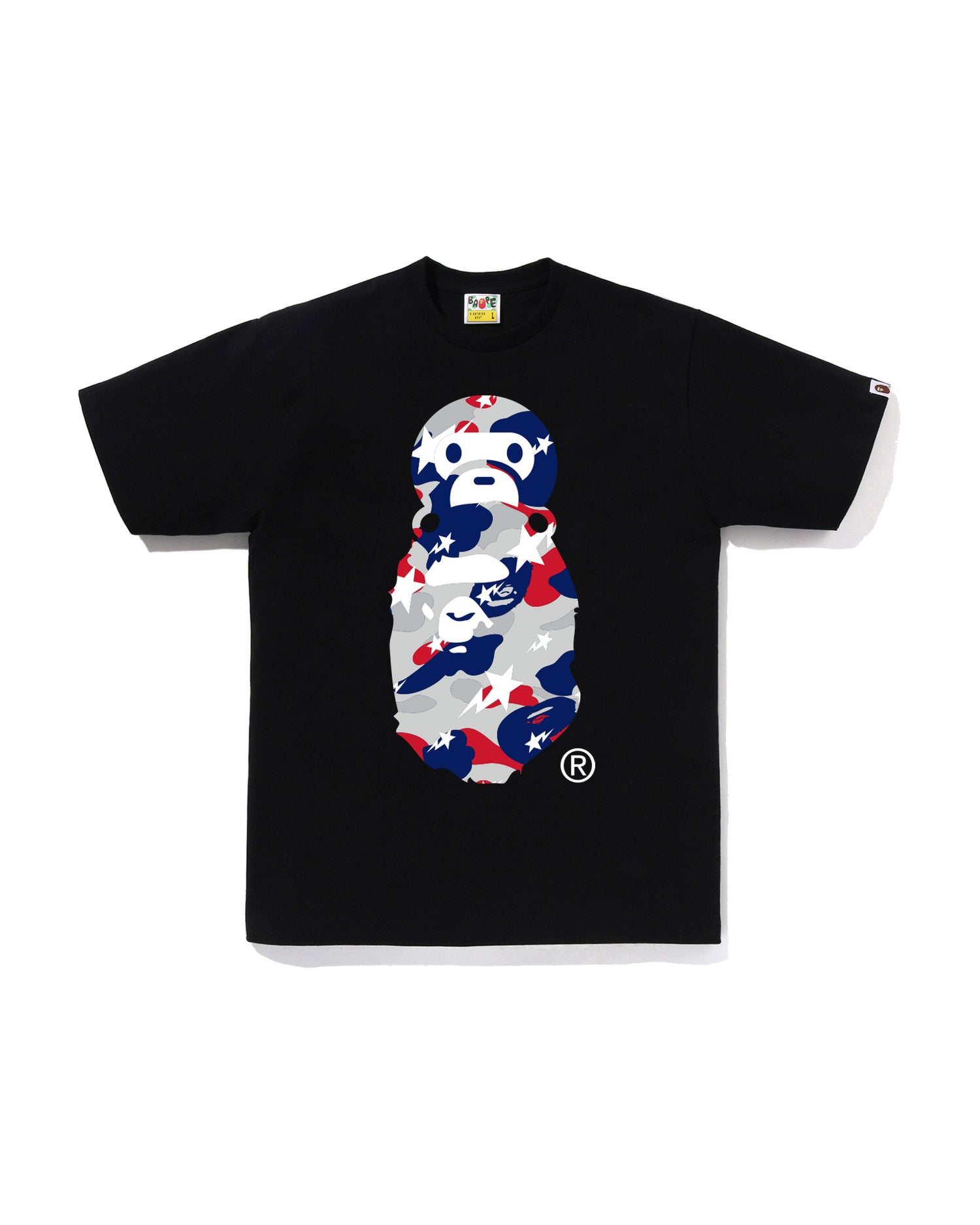 A BATHING APE® STA Strike Camo Milo on Ape Head Tee | Bape
