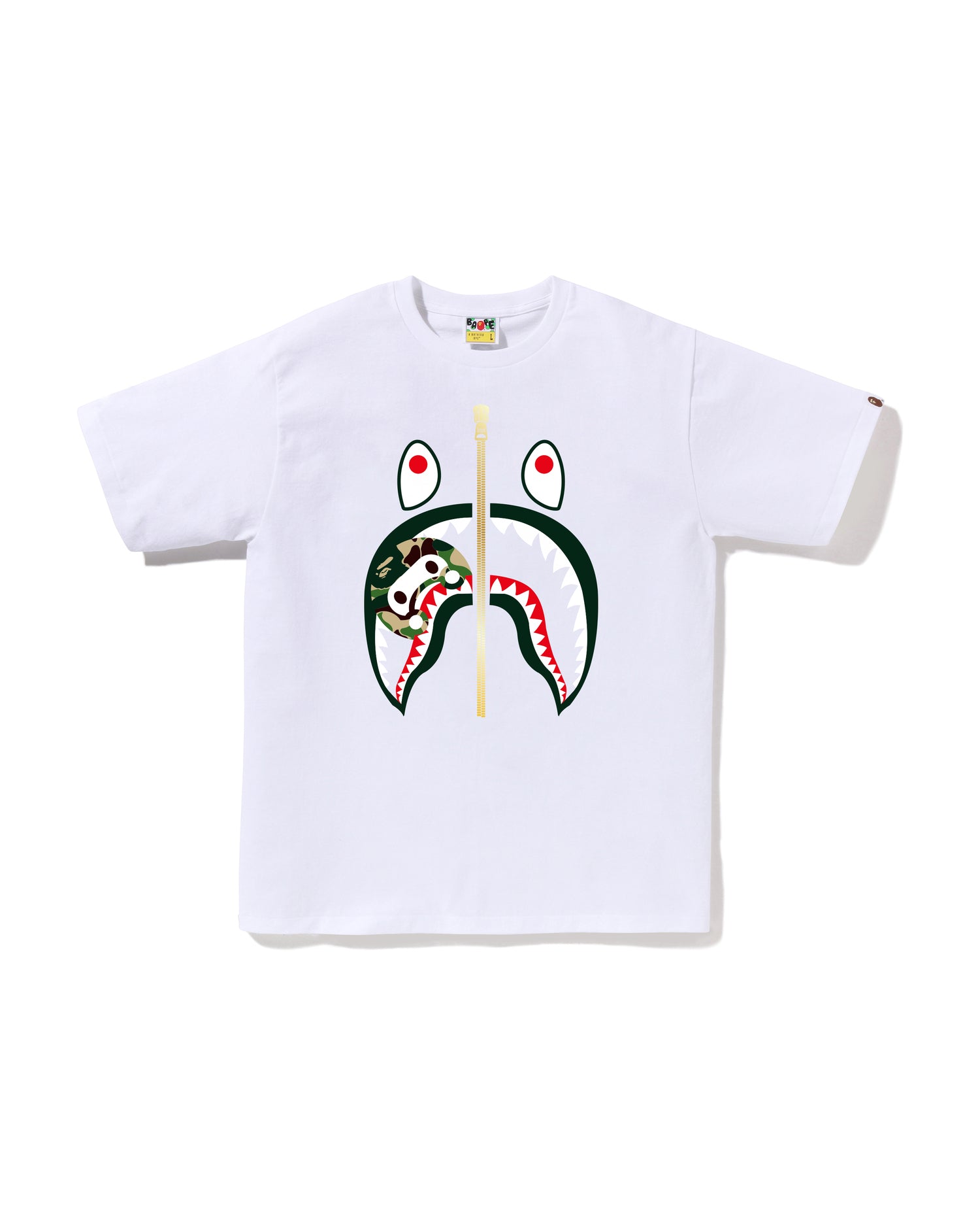 A BATHING APE® Abc Camo Milo Shark Tee | Bape official