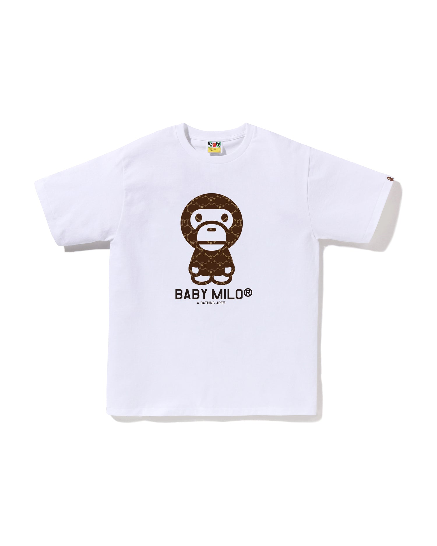 A BATHING APE® College Monogram Baby Milo Tee | Bape official