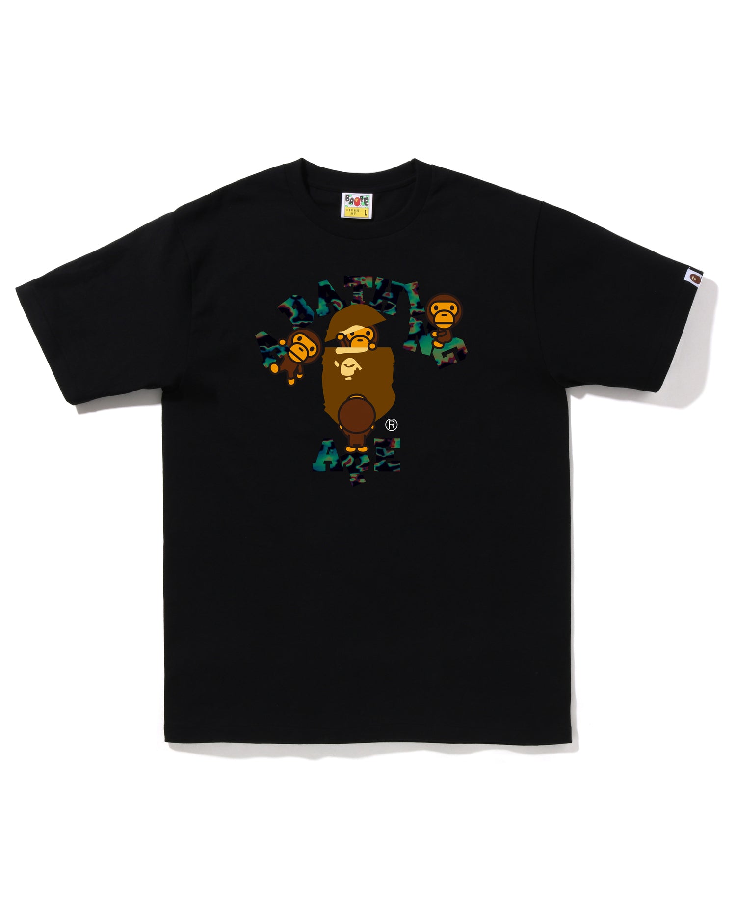 bape milo college tee　エイプべイプ　Tシャツ　カレッジロゴ A BATHING APE® College Monogram Baby Milo Tee | Bape