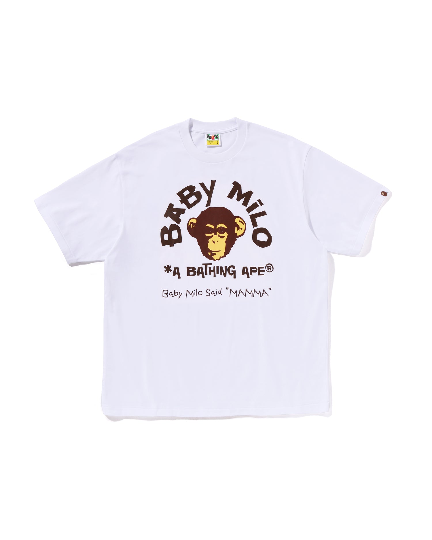 A BATHING APE® Baby Milo College Relaxed Fit Tee | Bape official