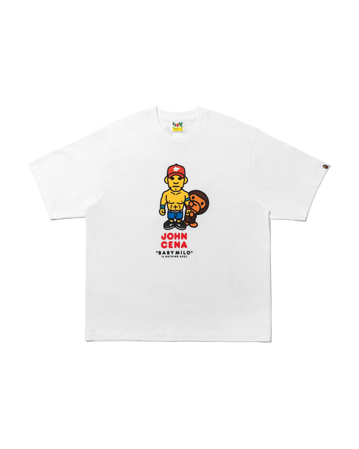 アイドル BAPE X WWE JOHN CENA BABY MILO RELAXED BAPE x WWE John Cena Men's Cotton T-shirt | Bape official website