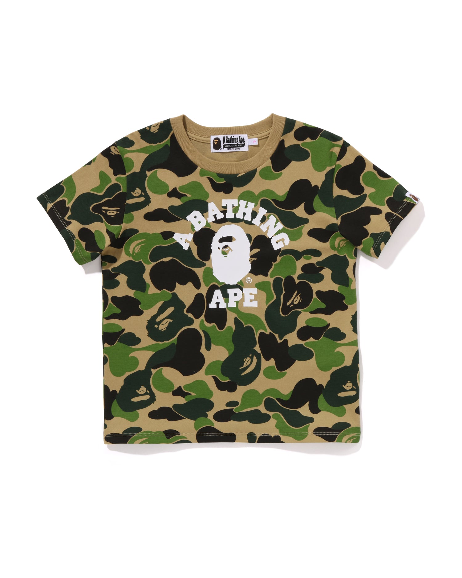 A BATHING APE® Abc Camo College Mini Tee | Bape official website