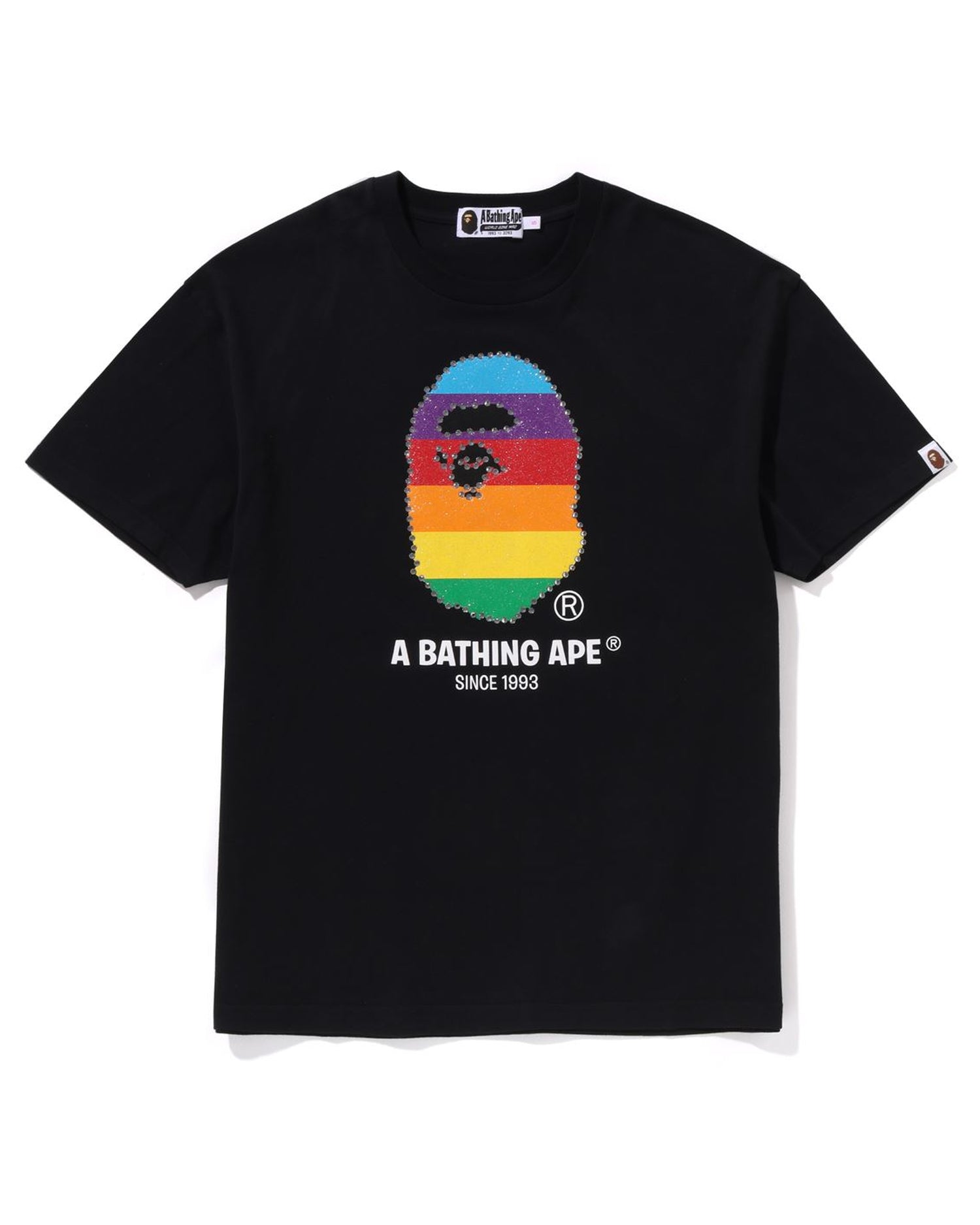 【A BATHING APE】2色展開 CRYSTAL APE HEAD OVERSIZED TEE A BATHING APE® Crystal Ape Head Oversized Tee | Bape