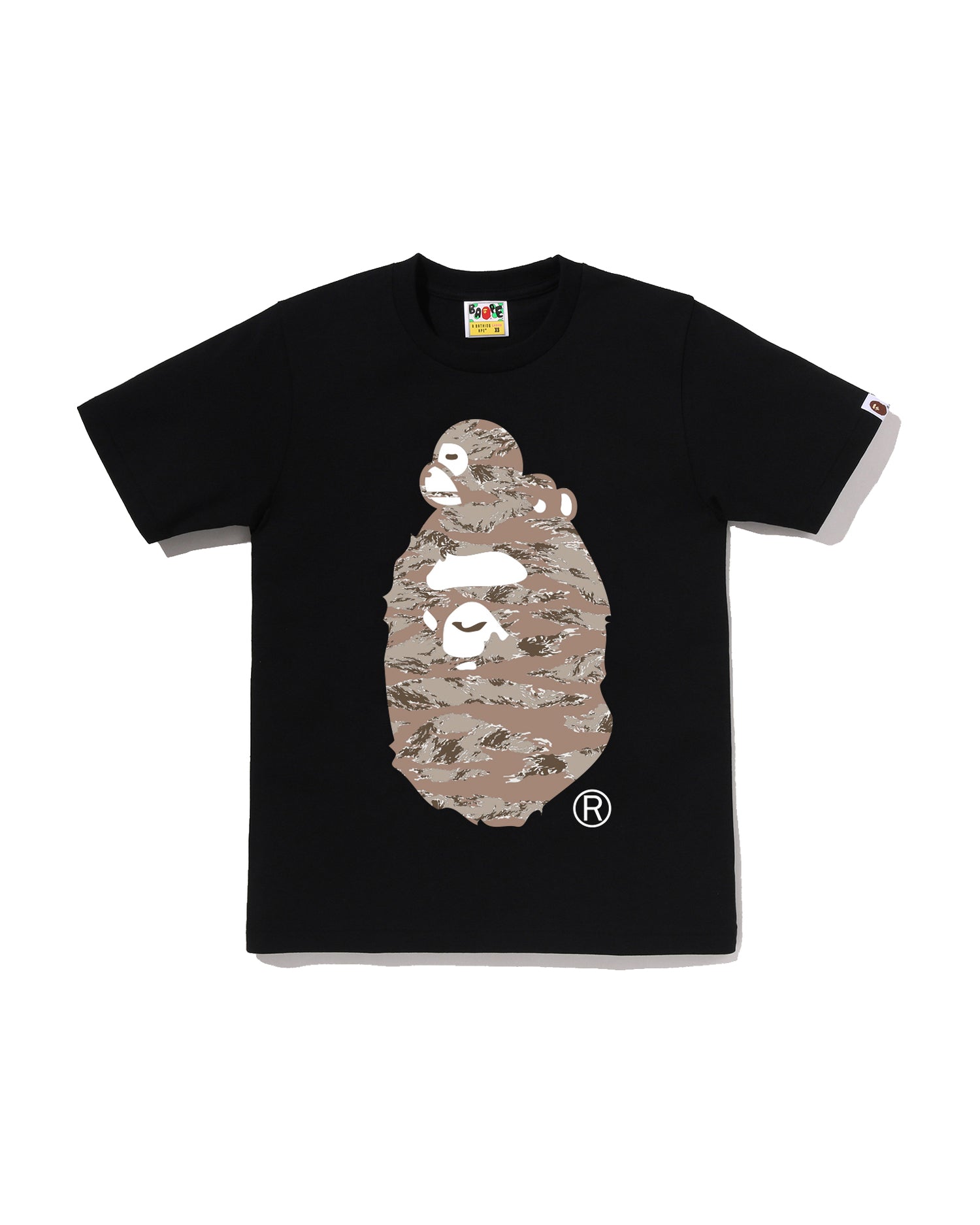 A BATHING APE® Tiger Camo Milo on Big Ape Tee | Bape official