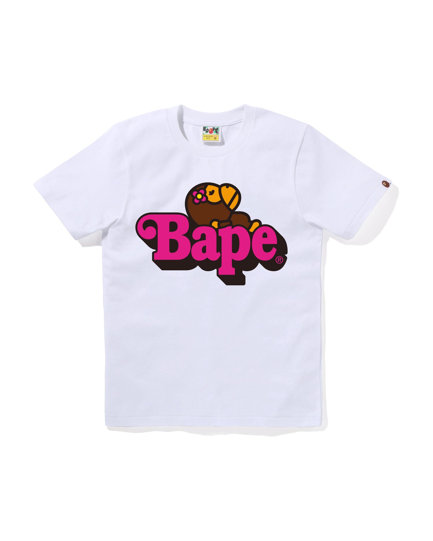 a bathing ape baby milo lisa tシャツ A Bathing Ape cotton t-shirt BABY LISA ON BAPE TEE women's