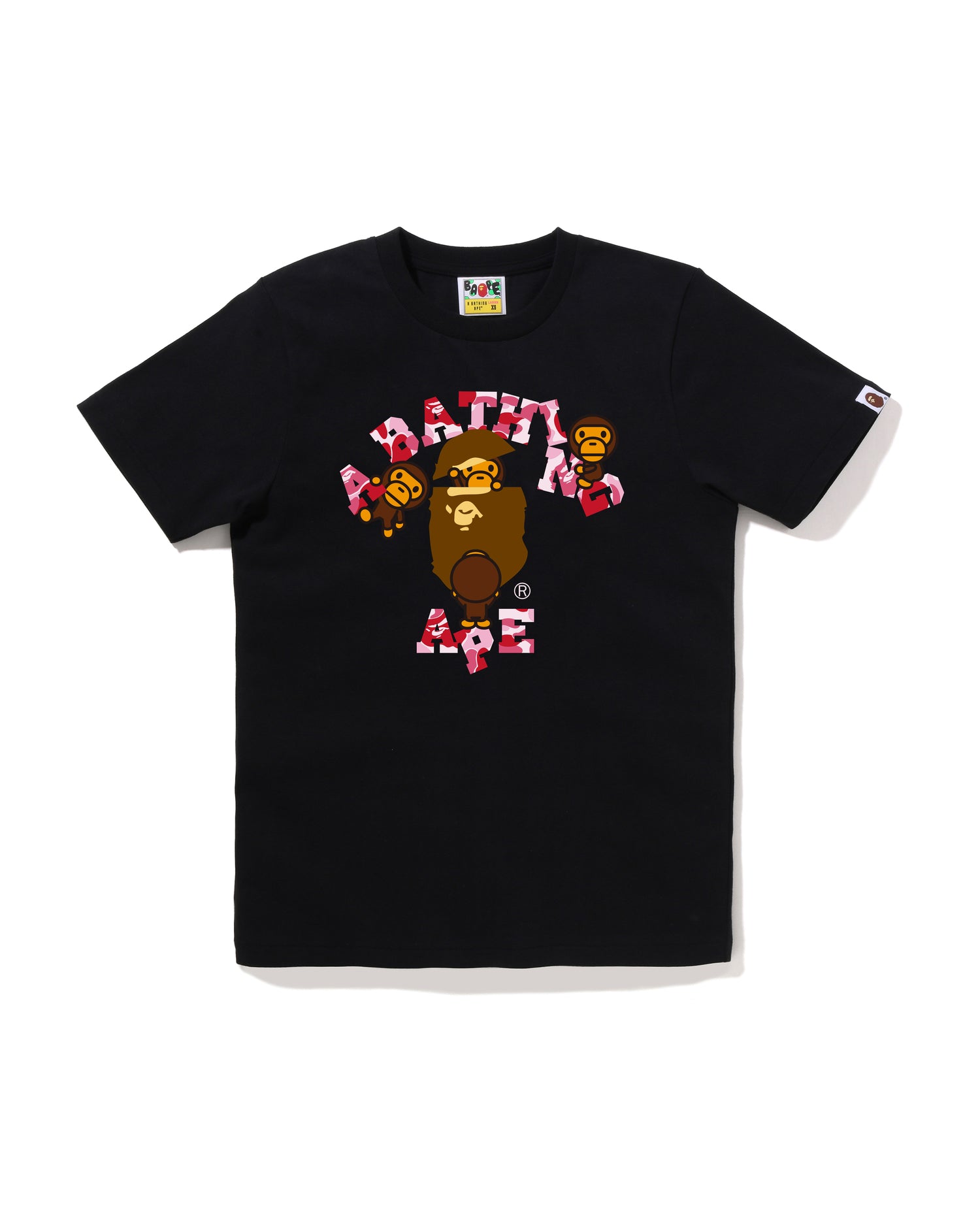 A BATHING APE® Abc Camo College Milo Tee | Bape official