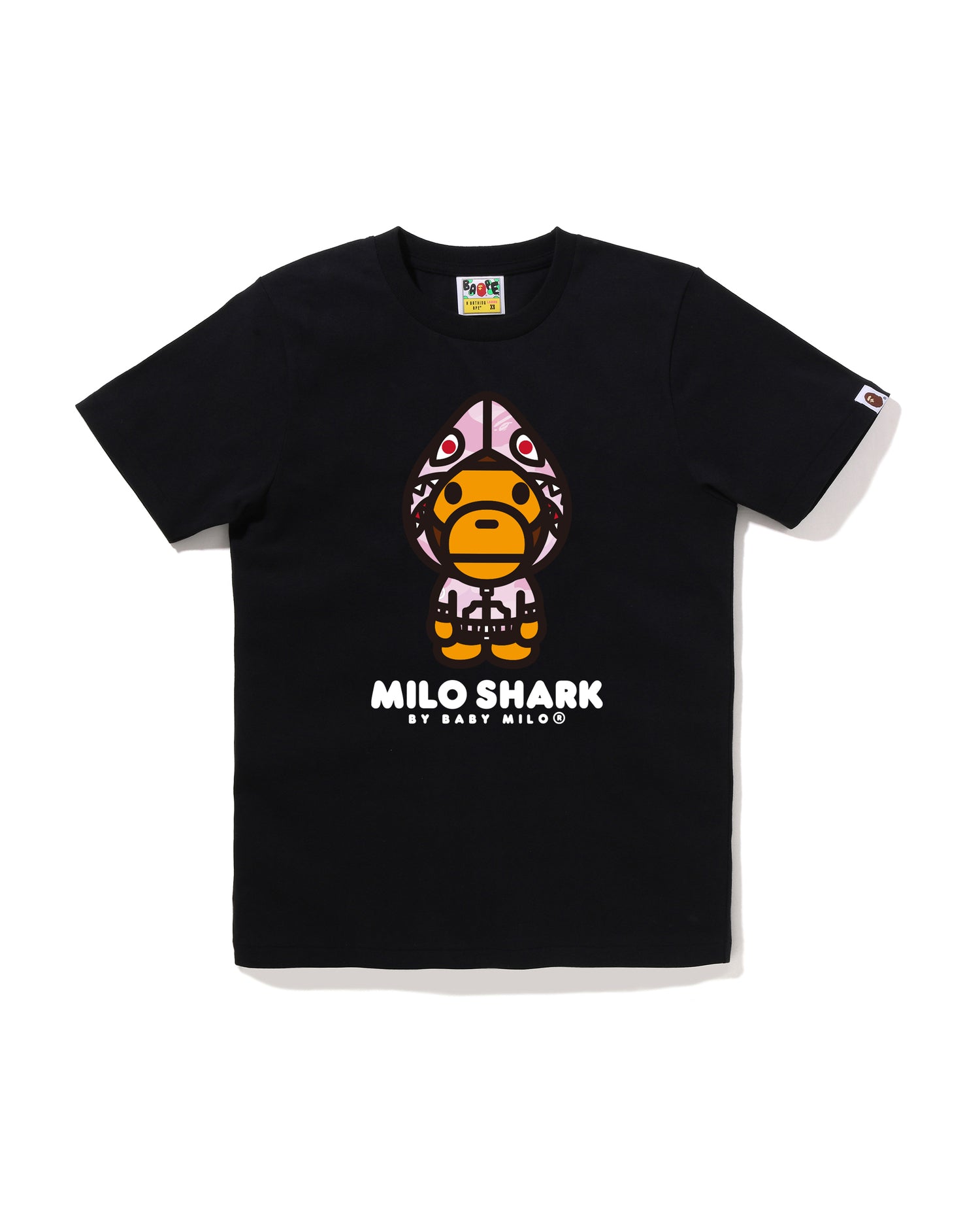 A BATHING APE® Pastel Color Camo Milo Shark FZH Tee | Bape