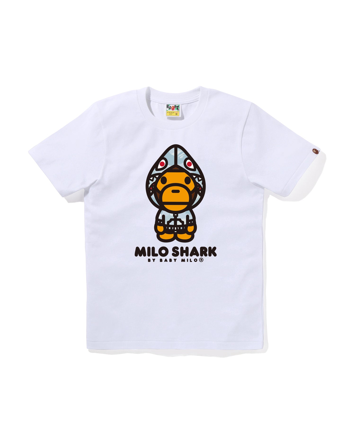 A BATHING APE® Pastel Color Camo Milo Shark FZH Tee | Bape